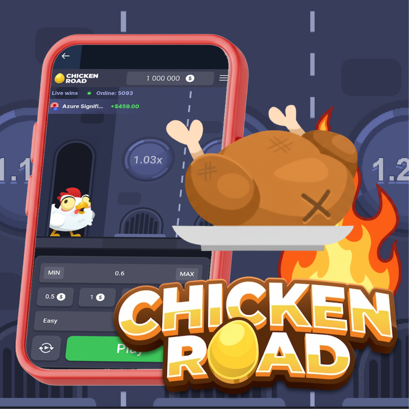 Instant Web Play Hybrid access to the Chicken Road game for Android users in India